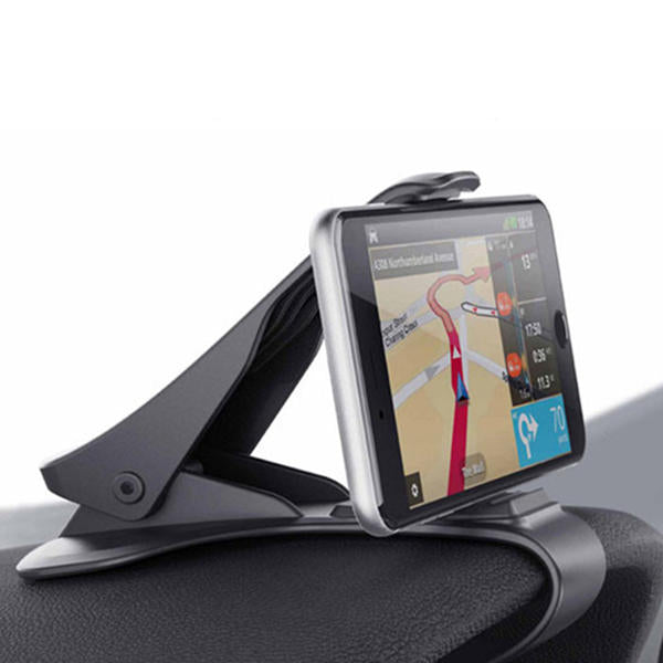 Support Voiture Pour Téléphone Rotatif 360° - Ventouse Puissante Au Gel, Pince Réglable 6-14 Mm - Compatible Tous Smartphones, Tableau De Bord - 3