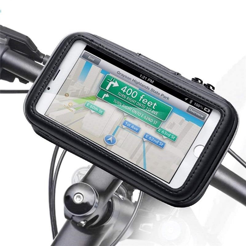 Support smartphone GPS Moto scooter house téléphone étanche waterproof  guidon