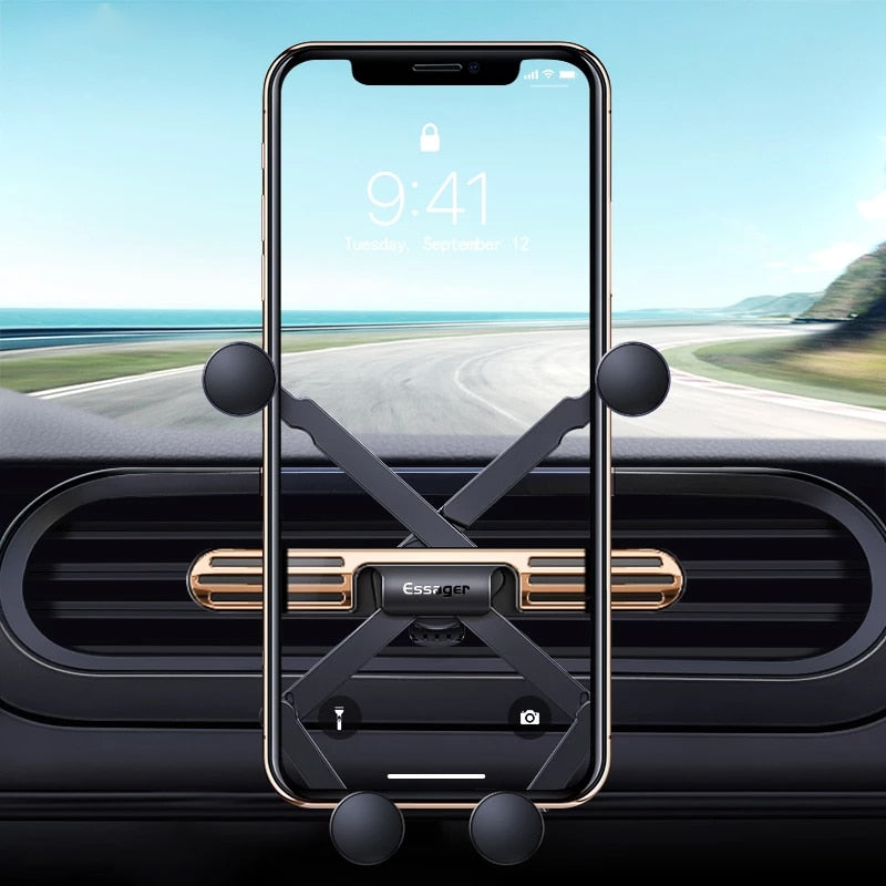 Support Téléphone Voiture Gravité