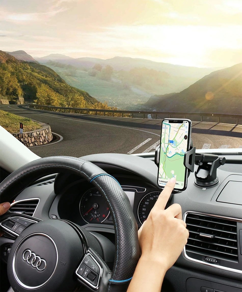 Support téléphone voiture ventouse tableau de bord